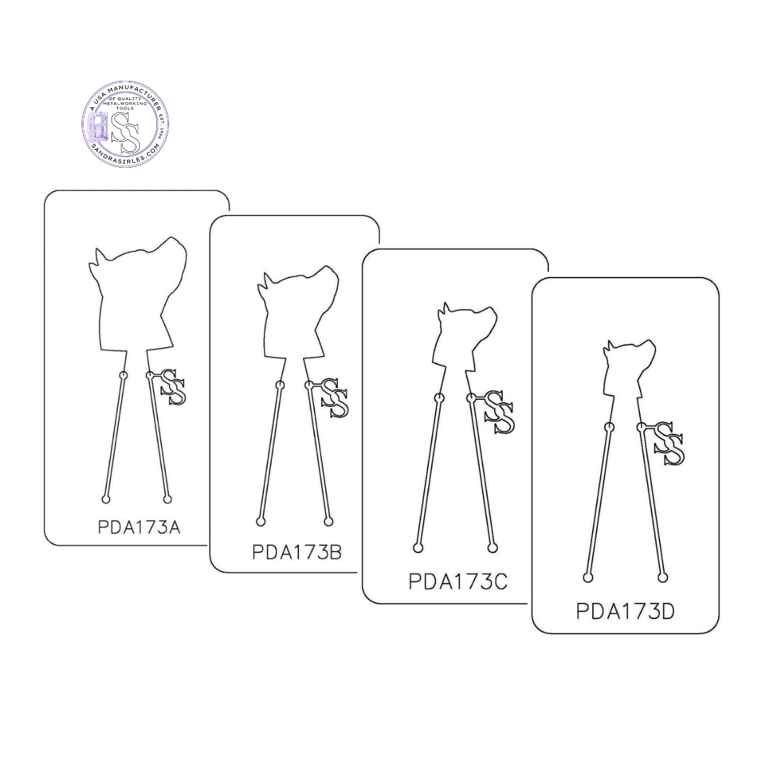 PANCAKE DIE PDA173 AMERICAN STAFFORDSHIRE TERRIER